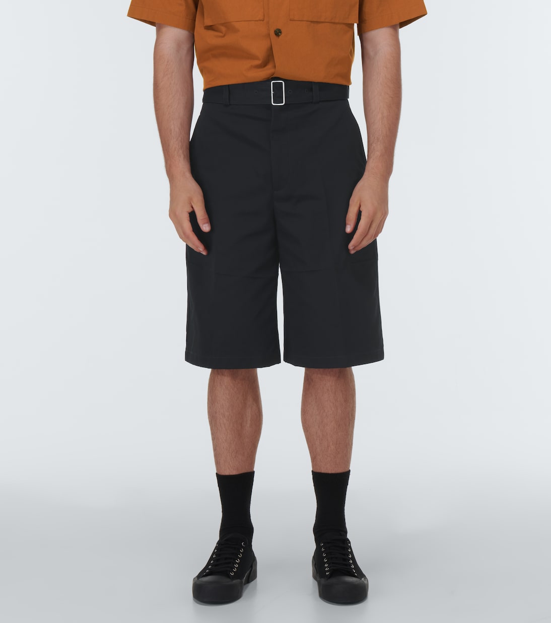 Shorts de lana con cinturón | Jil Sander