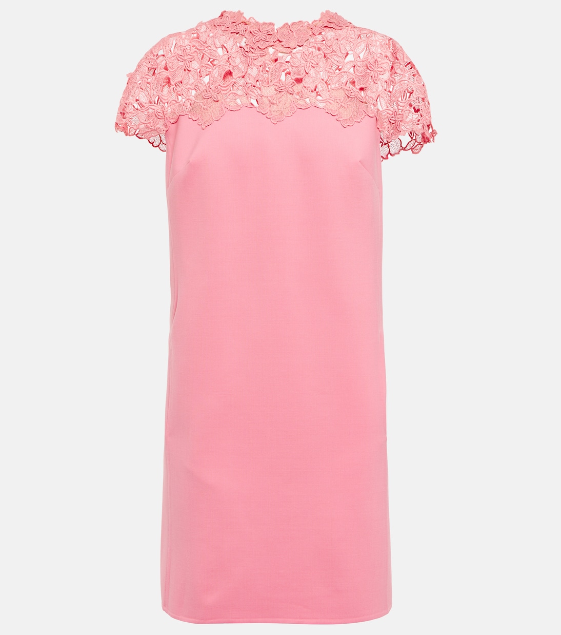Vestido corto con encaje | Oscar de la Renta