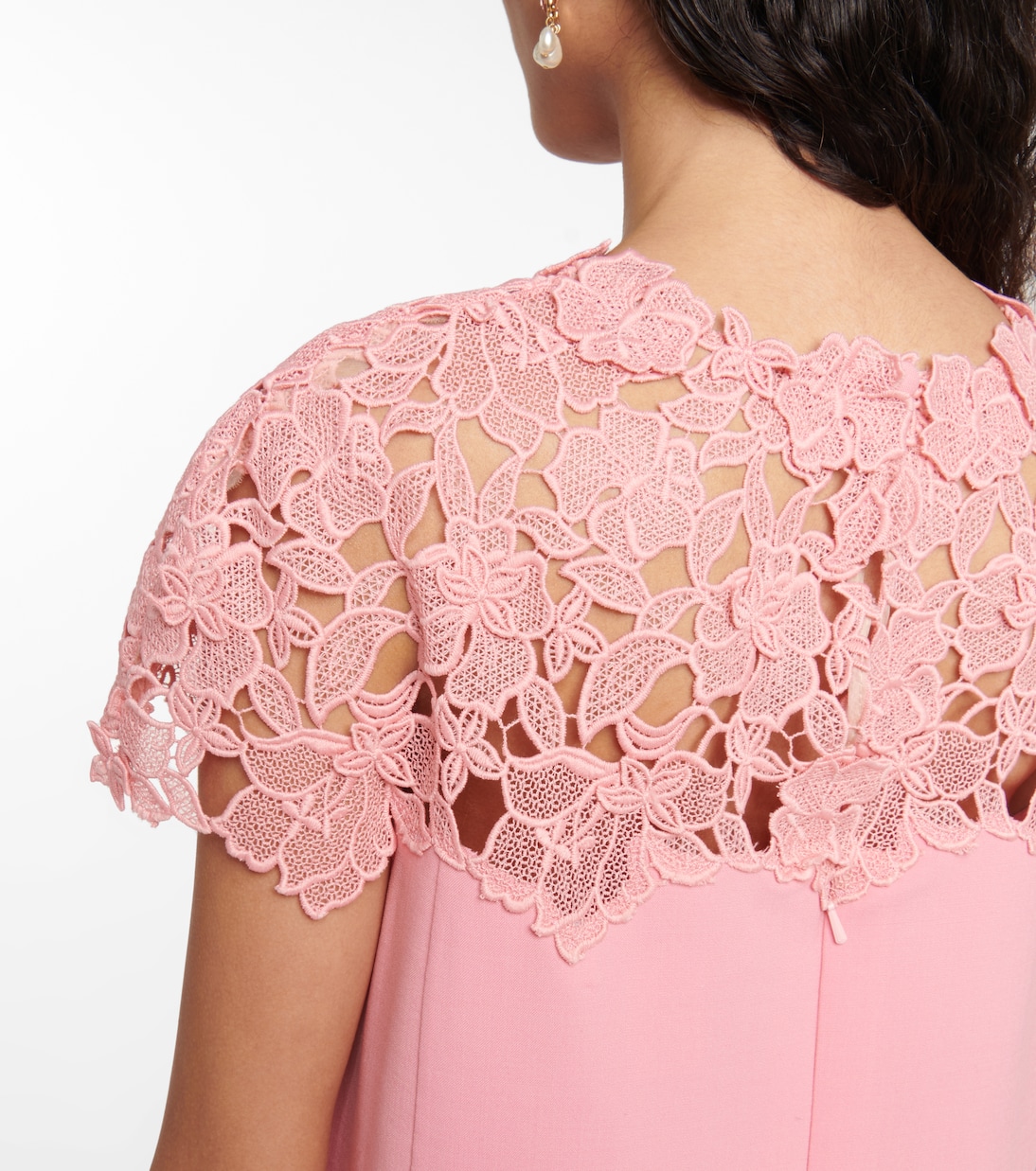 Vestido corto con encaje | Oscar de la Renta
