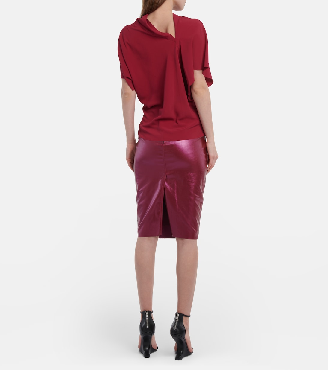 Asymmetrical silk-blend top | Rick Owens