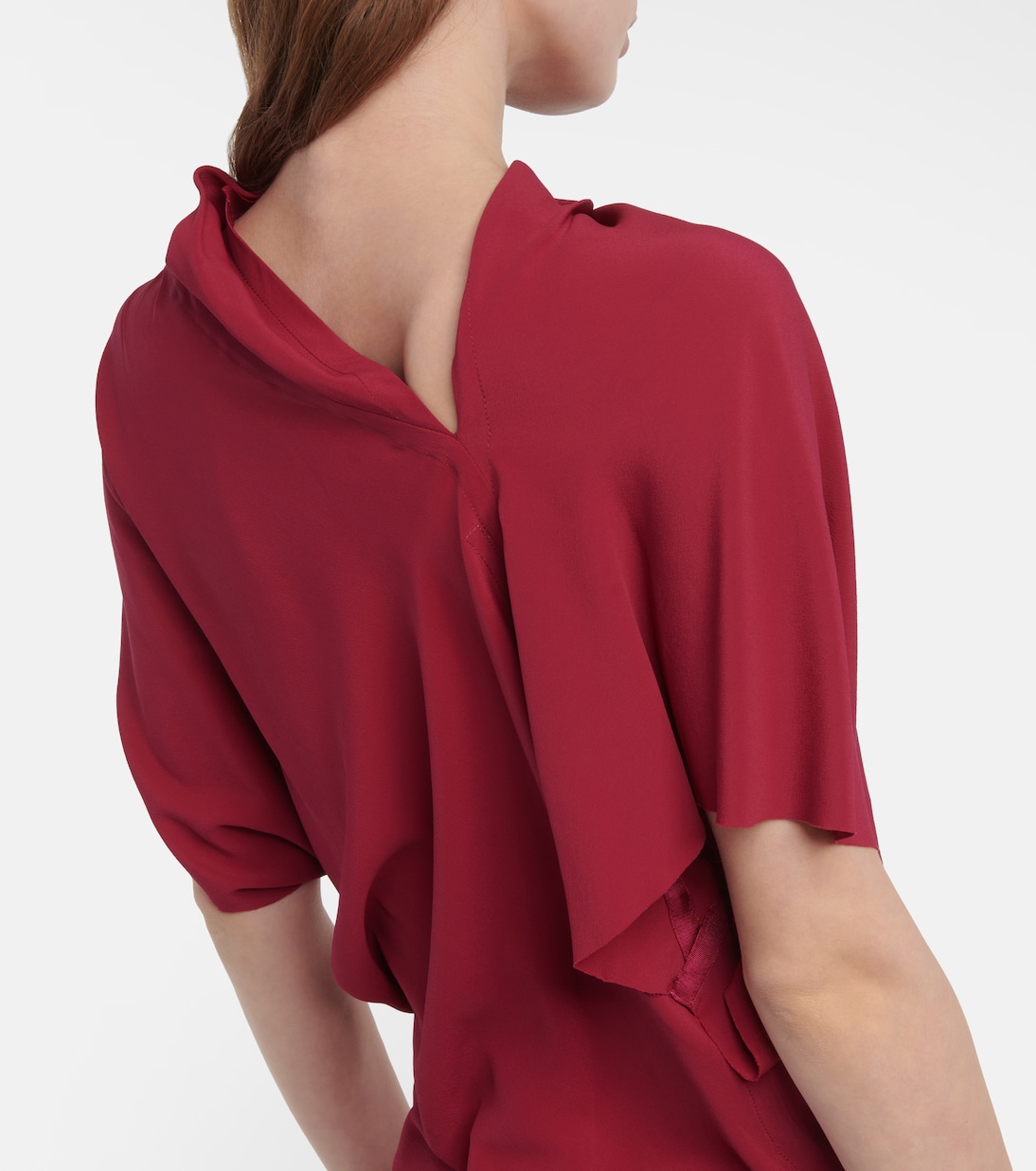 Asymmetrical silk-blend top | Rick Owens