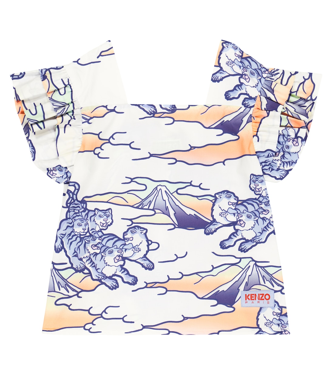 Printed cotton top | Kenzo Kids