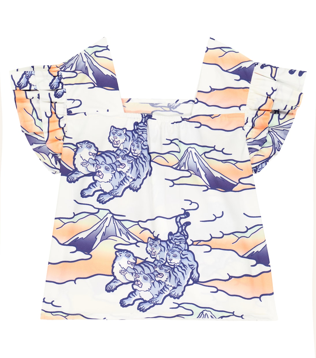 Printed cotton top | Kenzo Kids