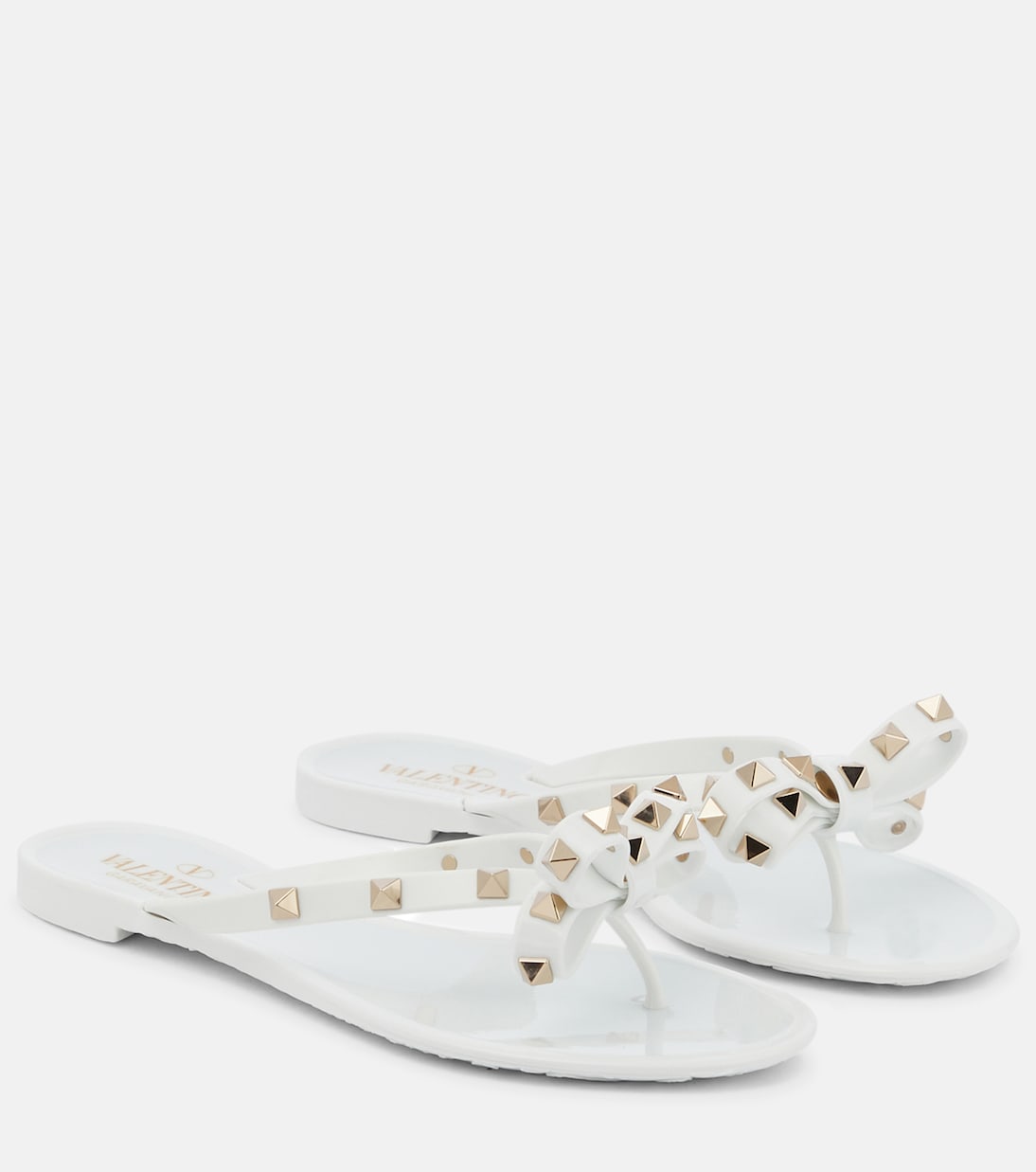 Rockstud PVC thong sandals | Valentino Garavani