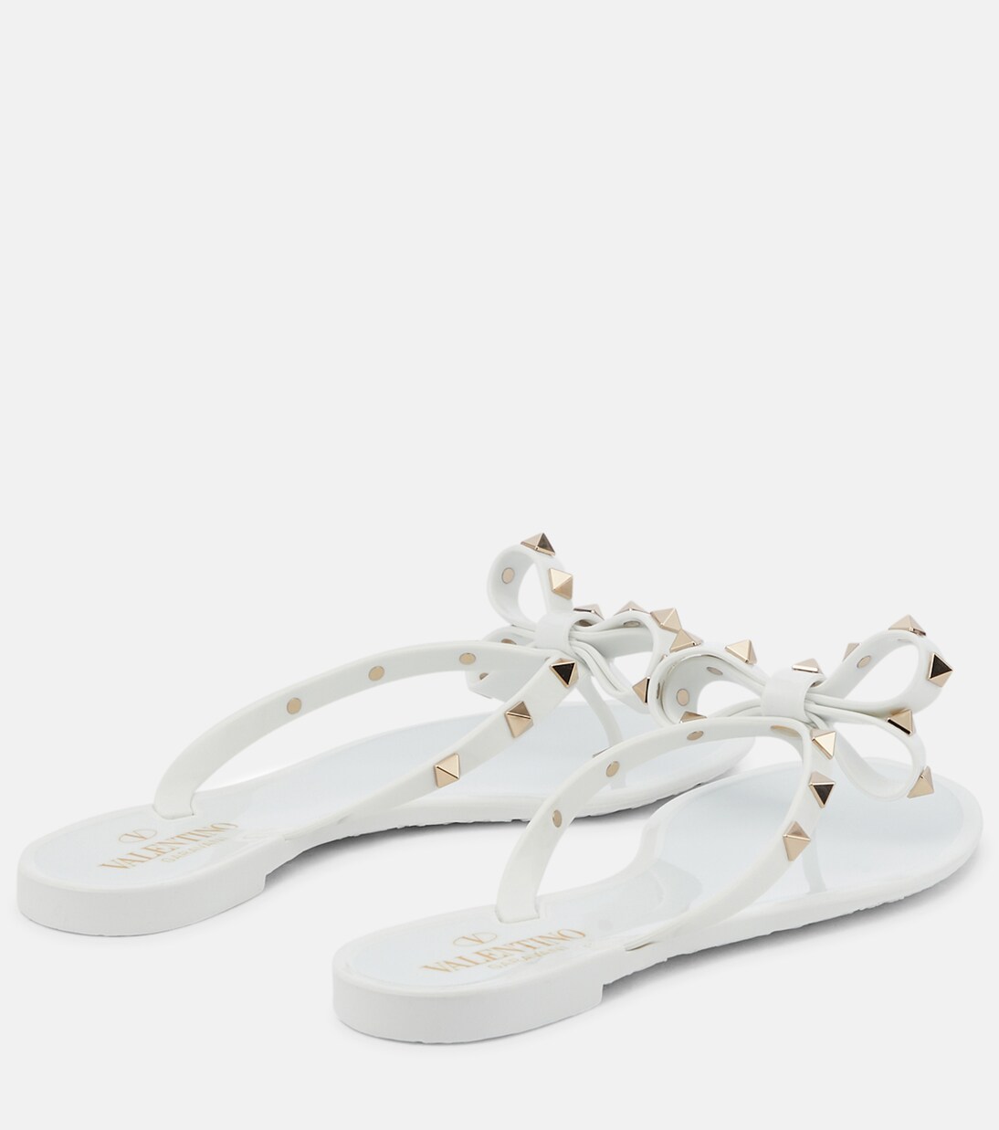 Rockstud PVC thong sandals | Valentino Garavani