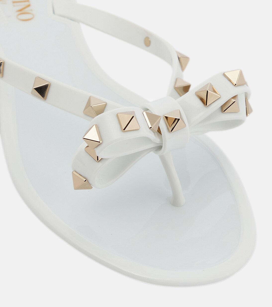 Rockstud PVC thong sandals | Valentino Garavani