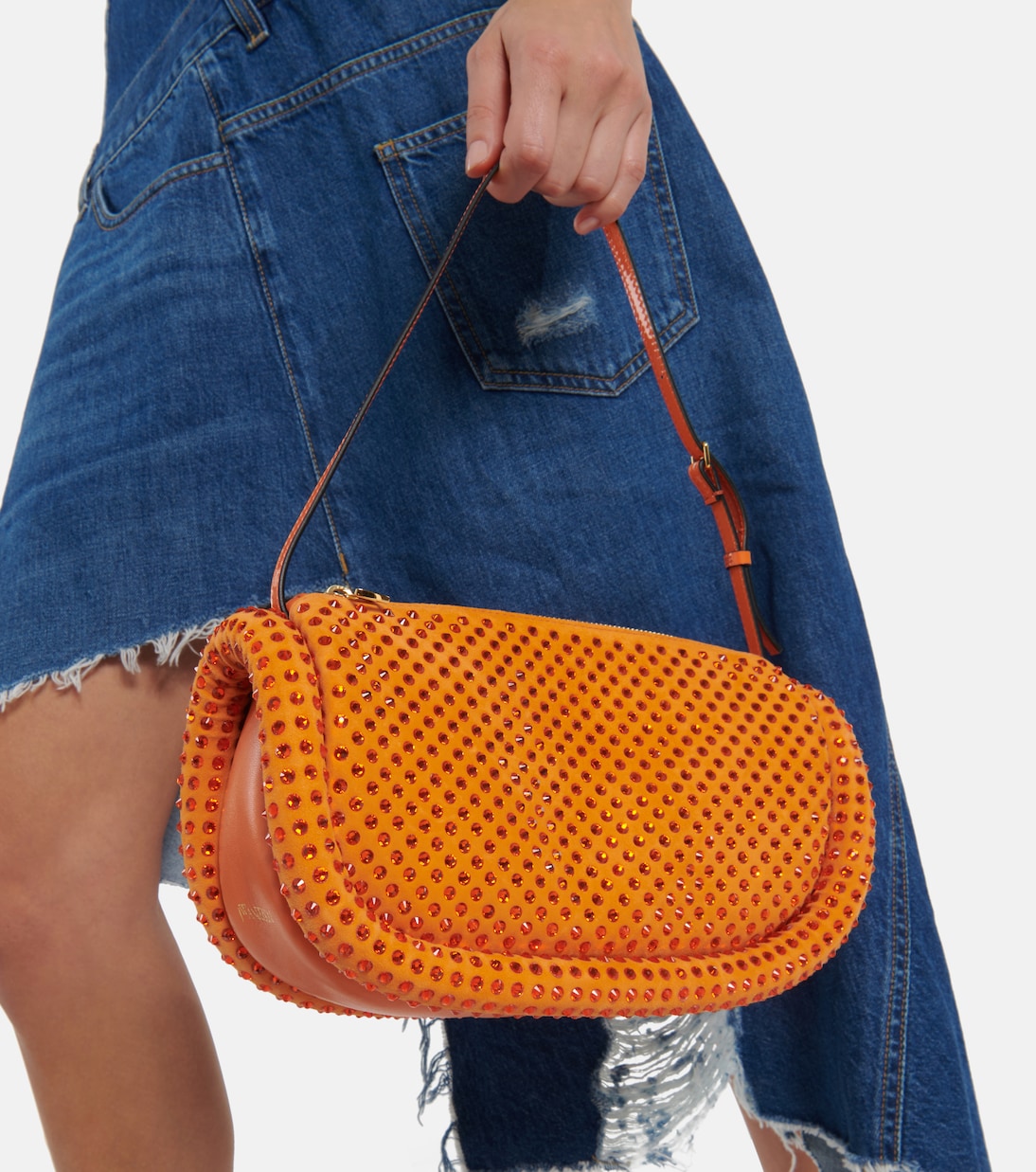 Borsa a spalla Bumper-15 in suede | JW Anderson