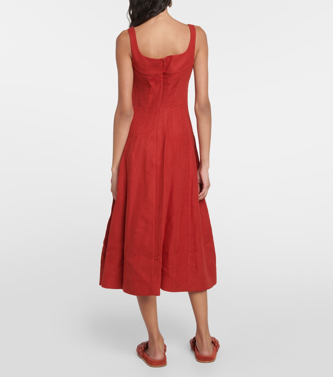 Midikleid aus Leinen | Chloé