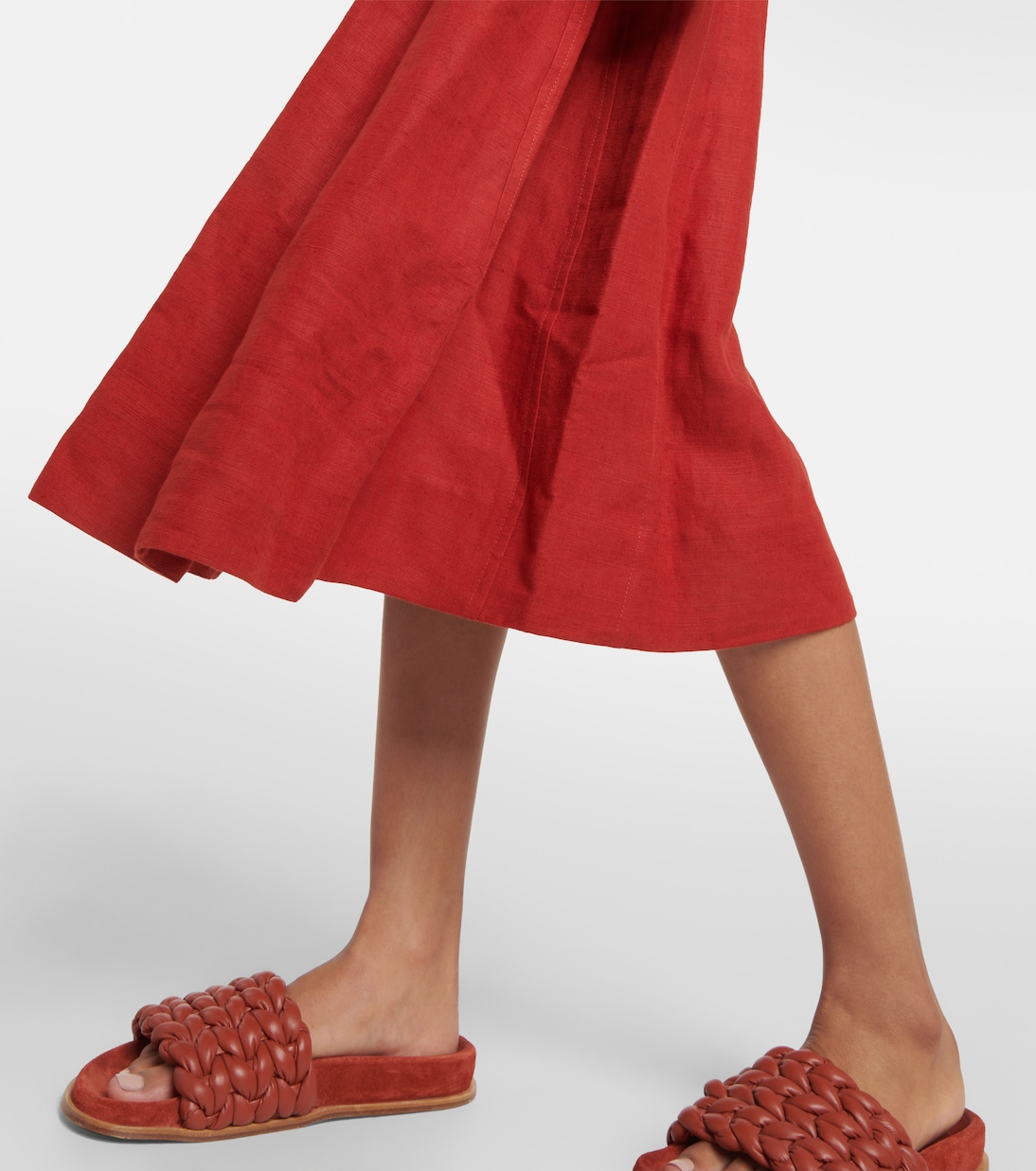 Midikleid aus Leinen | Chloé