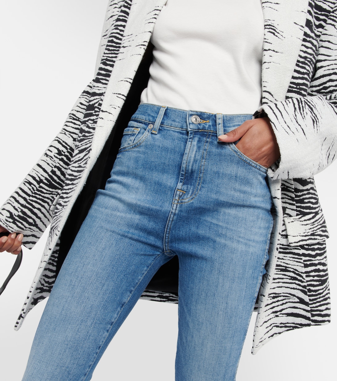 Jeans Slim Kick de tiro alto | 7 For All Mankind