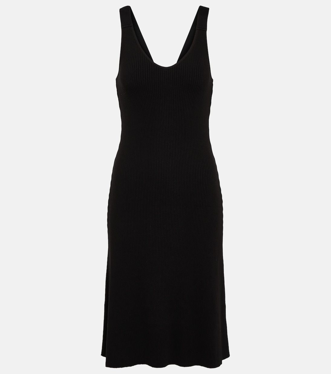 Ribbed scoop-neck midi dress | Vince