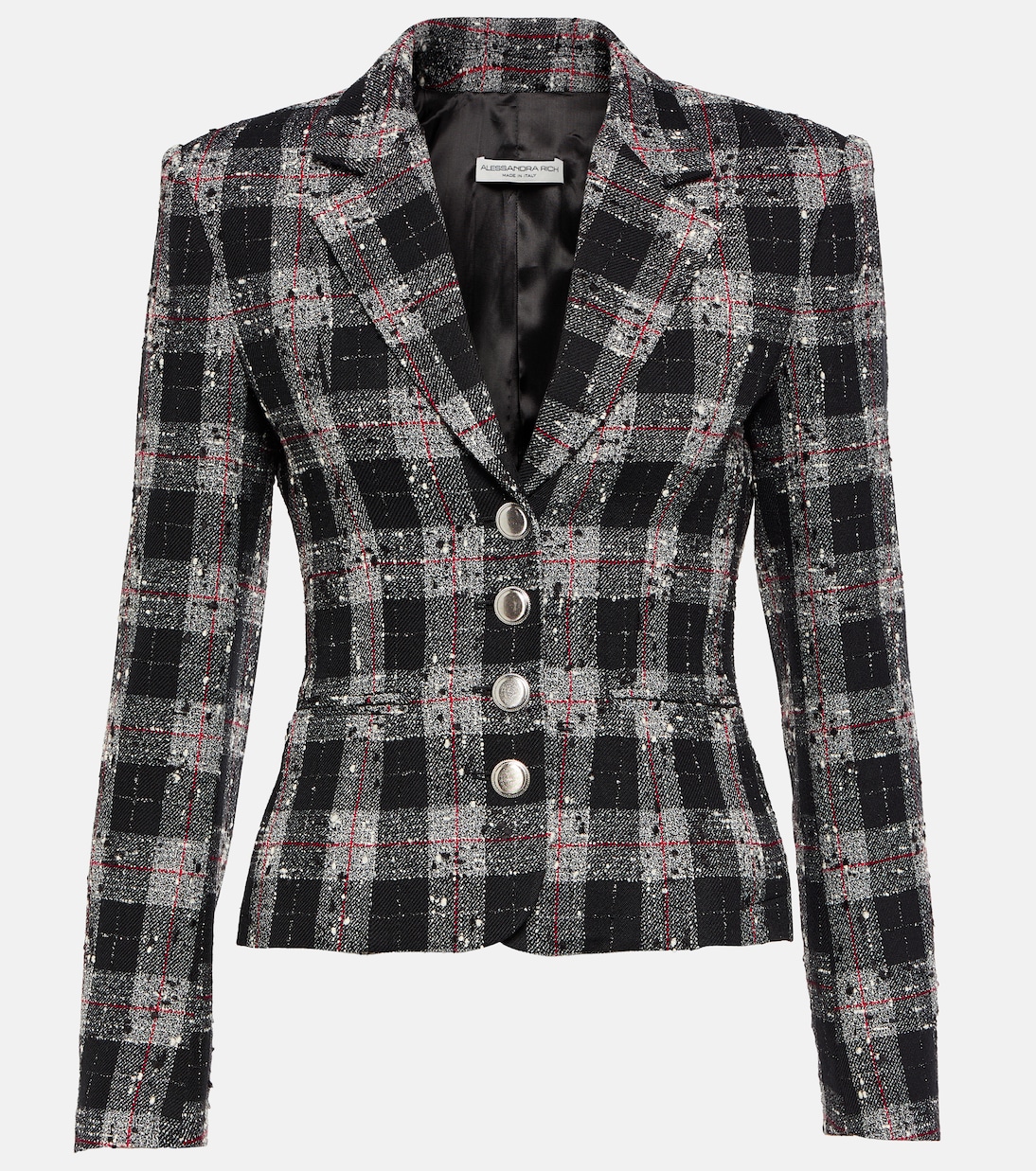 Blazer droit en tweed | Alessandra Rich
