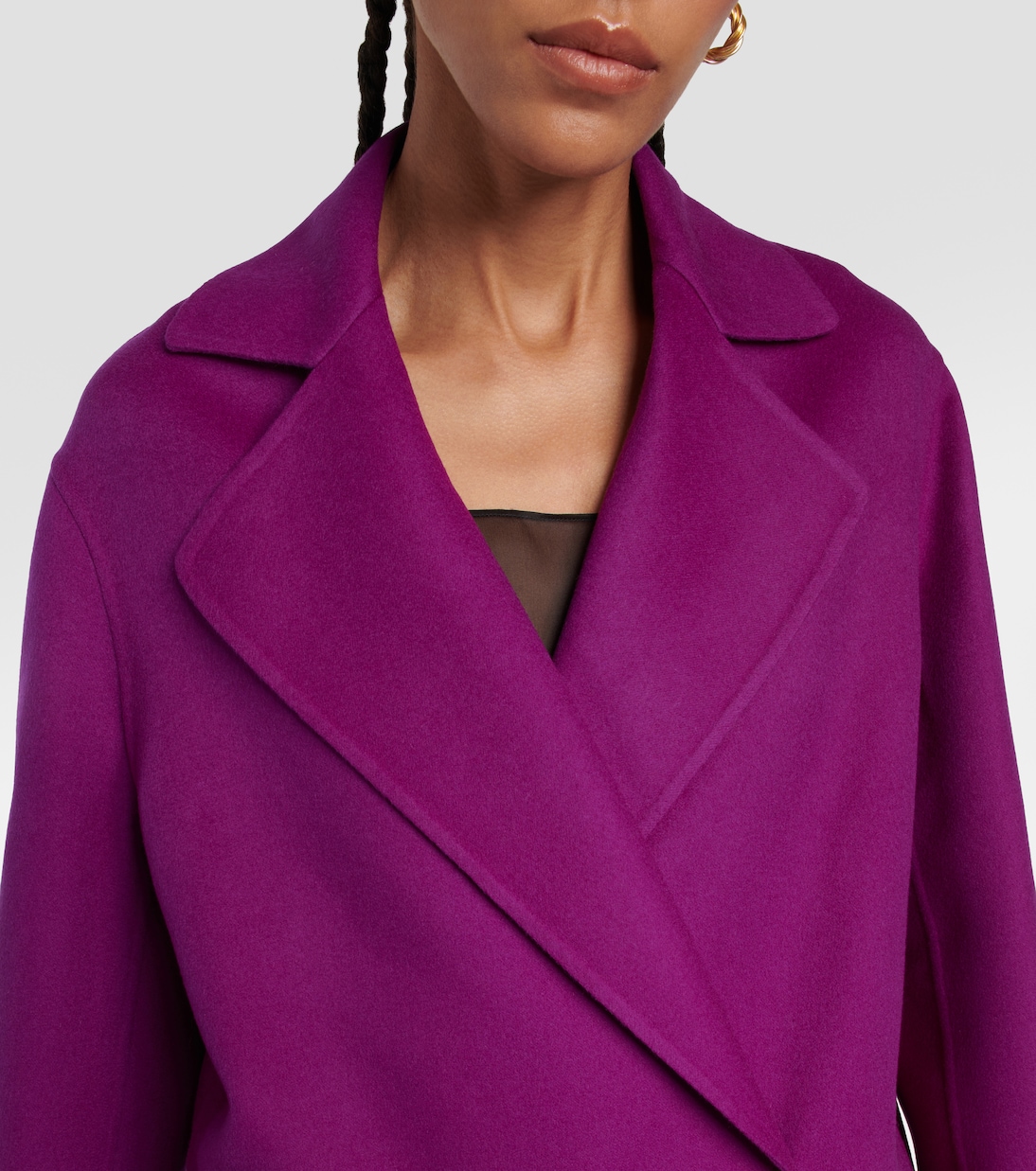 Abrigo cruzado de lana oversized | Stella McCartney