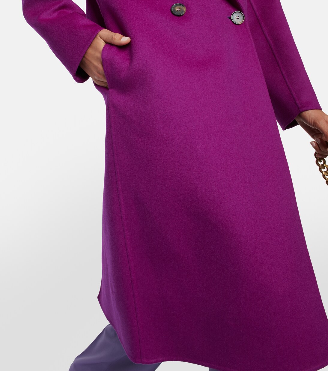 Abrigo cruzado de lana oversized | Stella McCartney