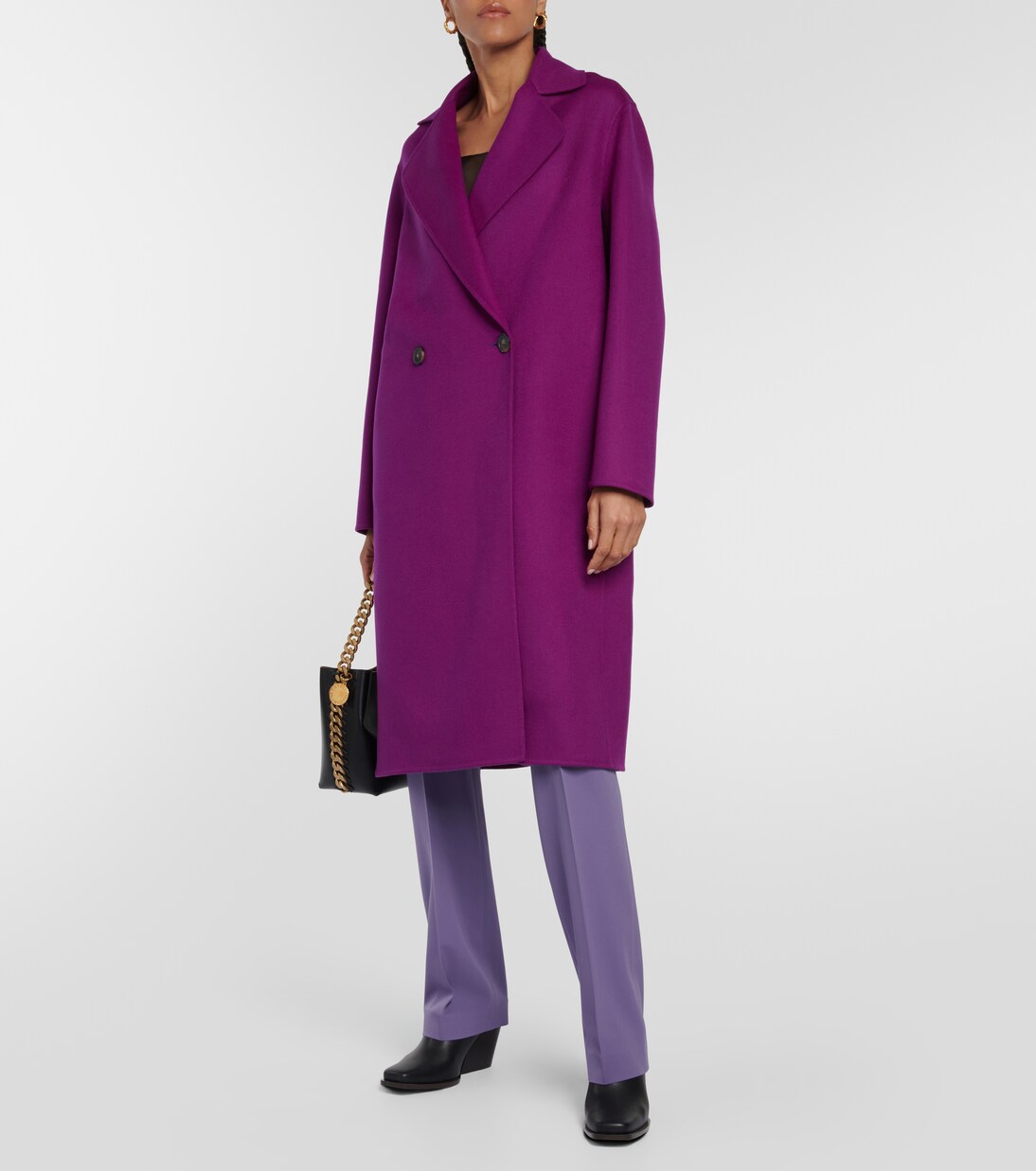 Abrigo cruzado de lana oversized | Stella McCartney