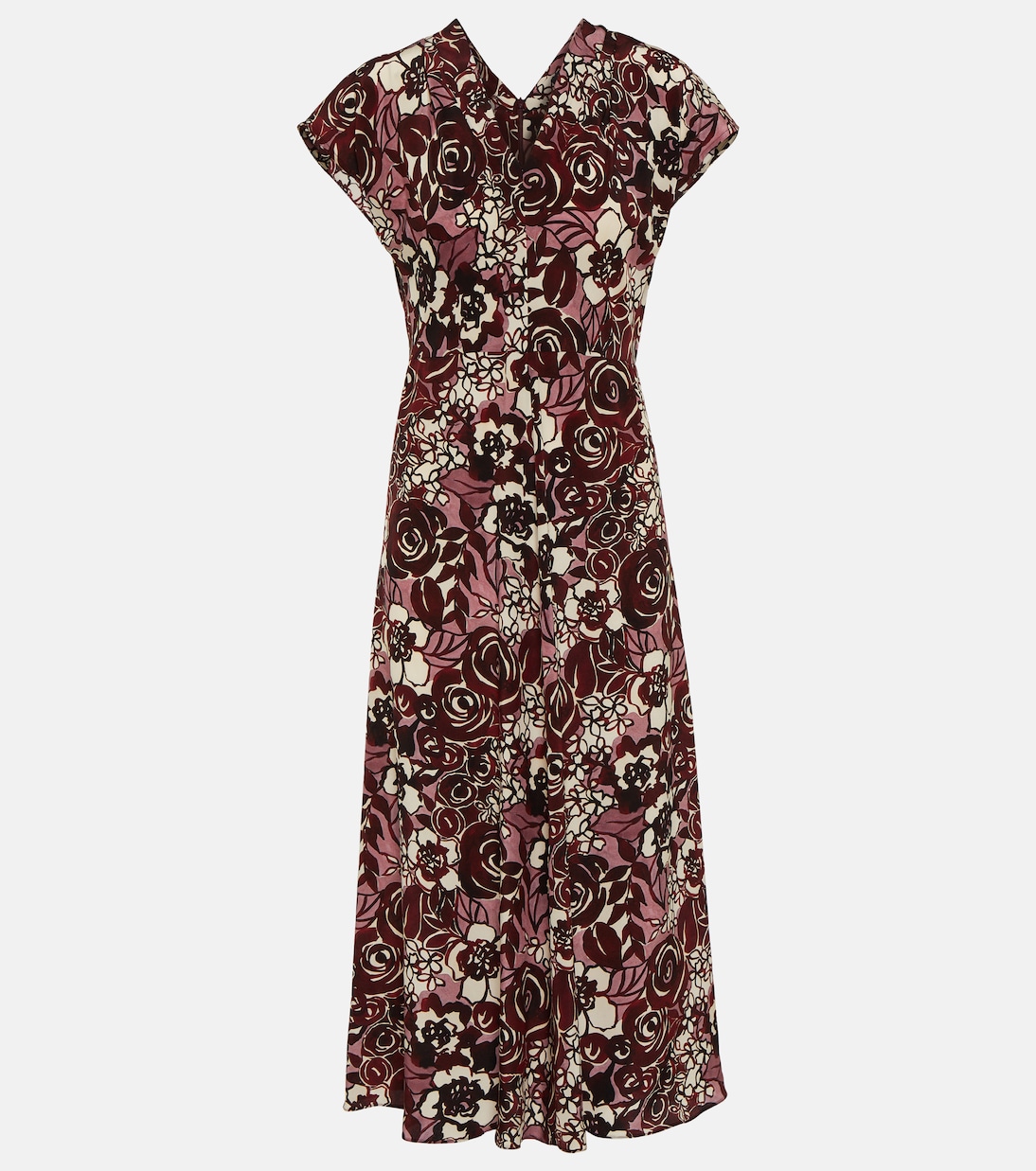 Bedrucktes Midikleid Affetto aus Seide | 'S Max Mara