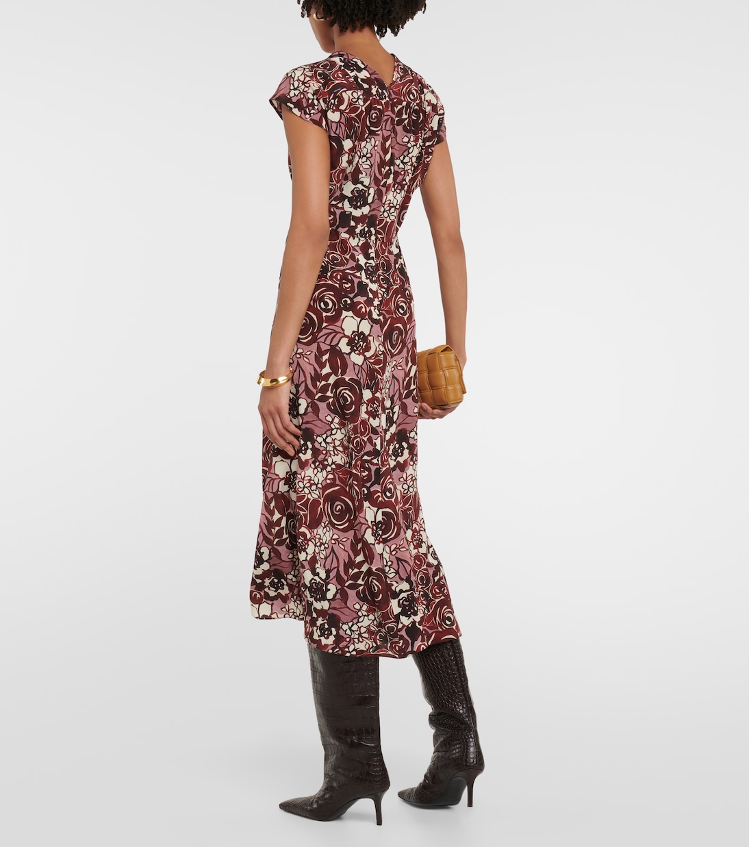 Bedrucktes Midikleid Affetto aus Seide | 'S Max Mara