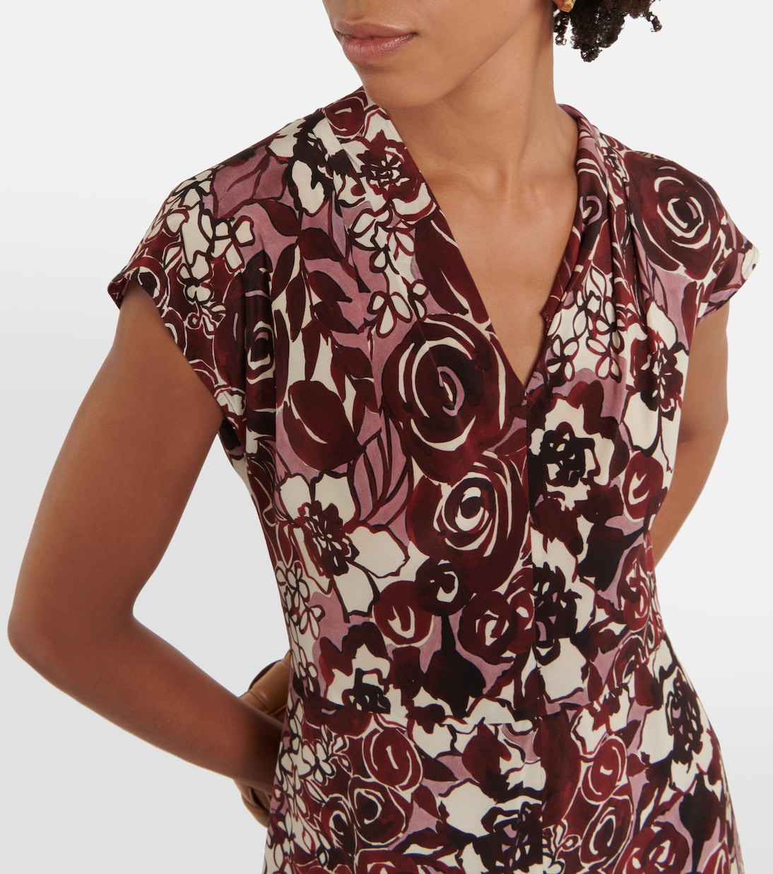 Bedrucktes Midikleid Affetto aus Seide | 'S Max Mara