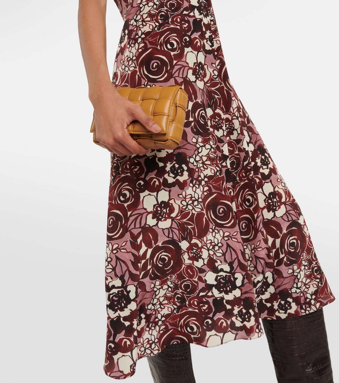 Bedrucktes Midikleid Affetto aus Seide | 'S Max Mara