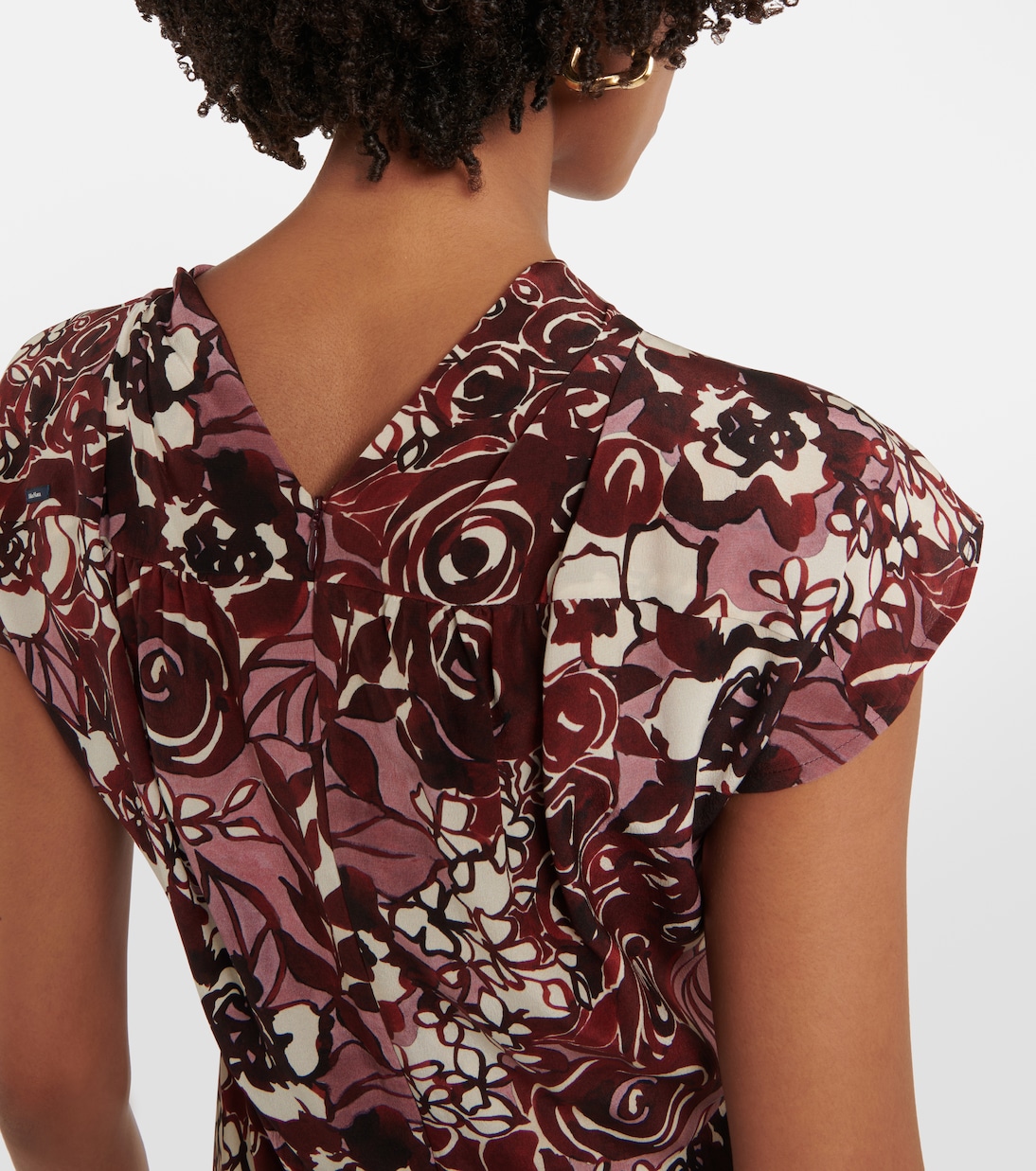 Bedrucktes Midikleid Affetto aus Seide | 'S Max Mara