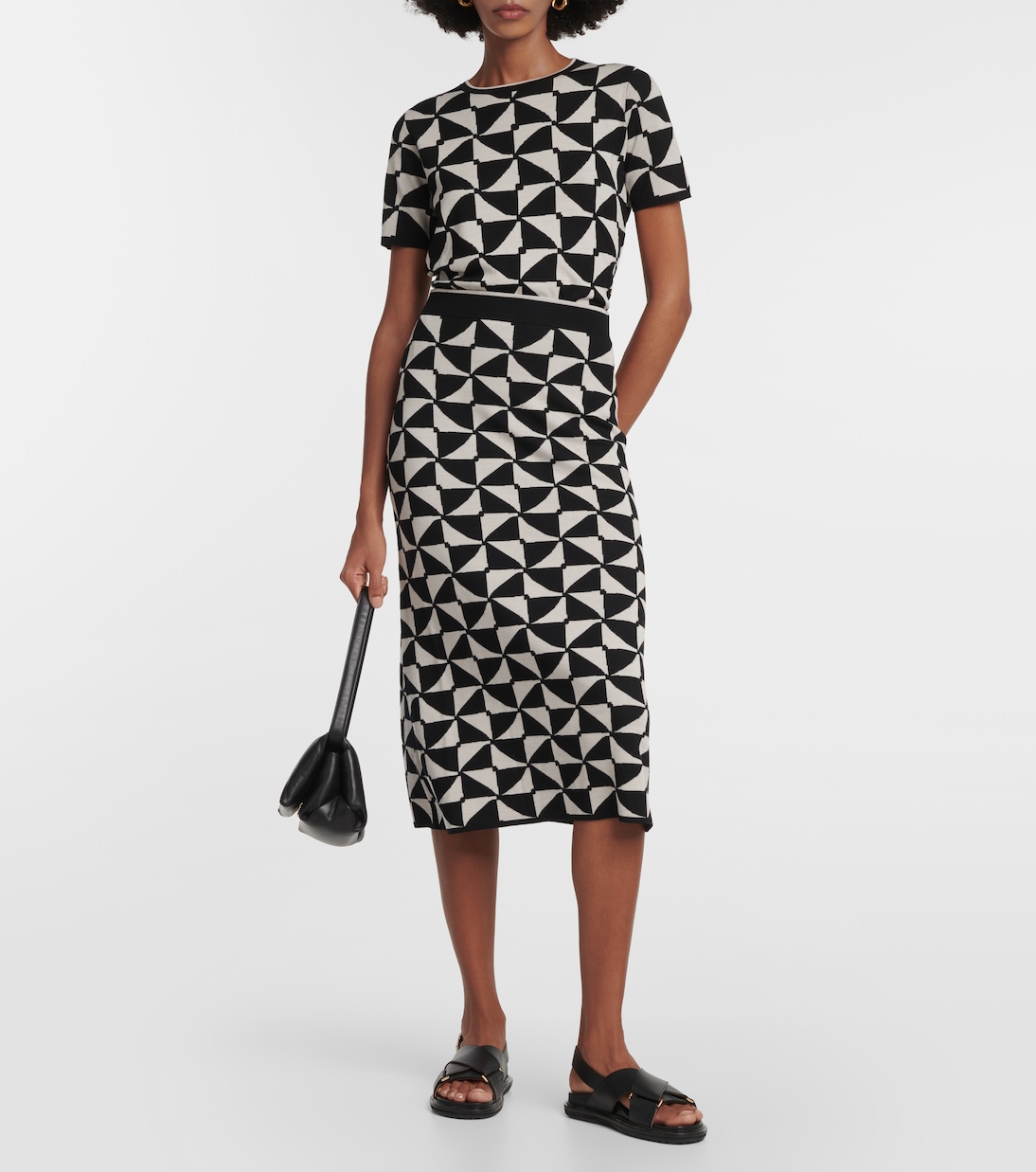 Enza high-rise wool midi skirt | 'S Max Mara