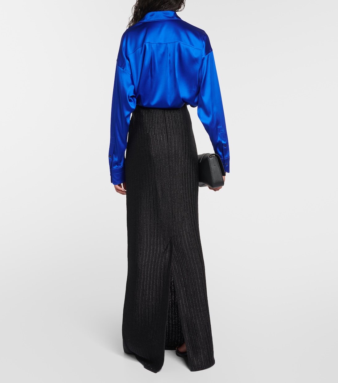 Mid-rise cotton-blend maxi skirt | Tom Ford