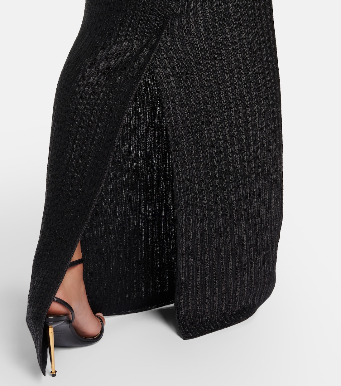 Mid-rise cotton-blend maxi skirt | Tom Ford