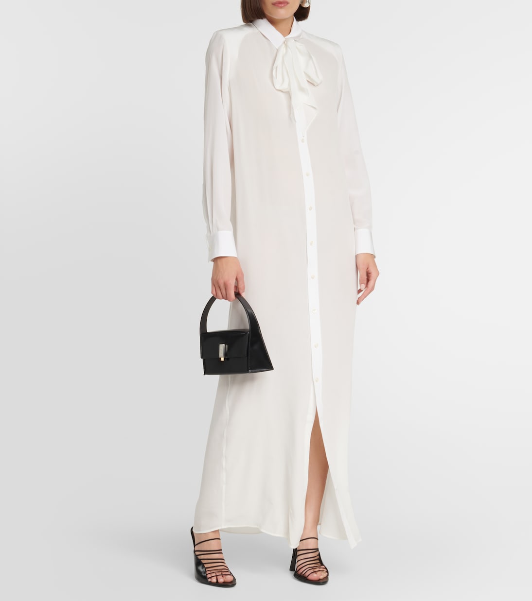 Layered silk maxi dress | Wardrobe.NYC