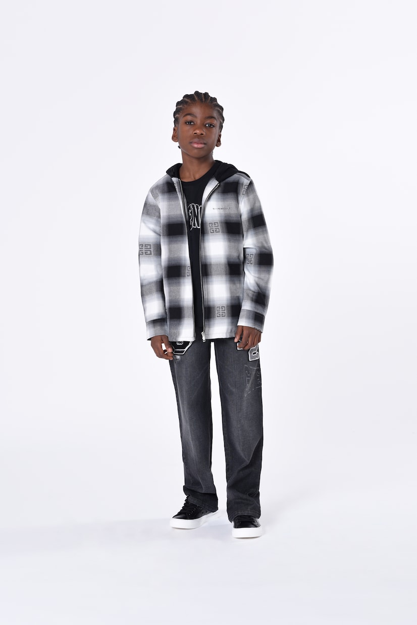 Giacca in cotone 4G a quadri | Givenchy Kids
