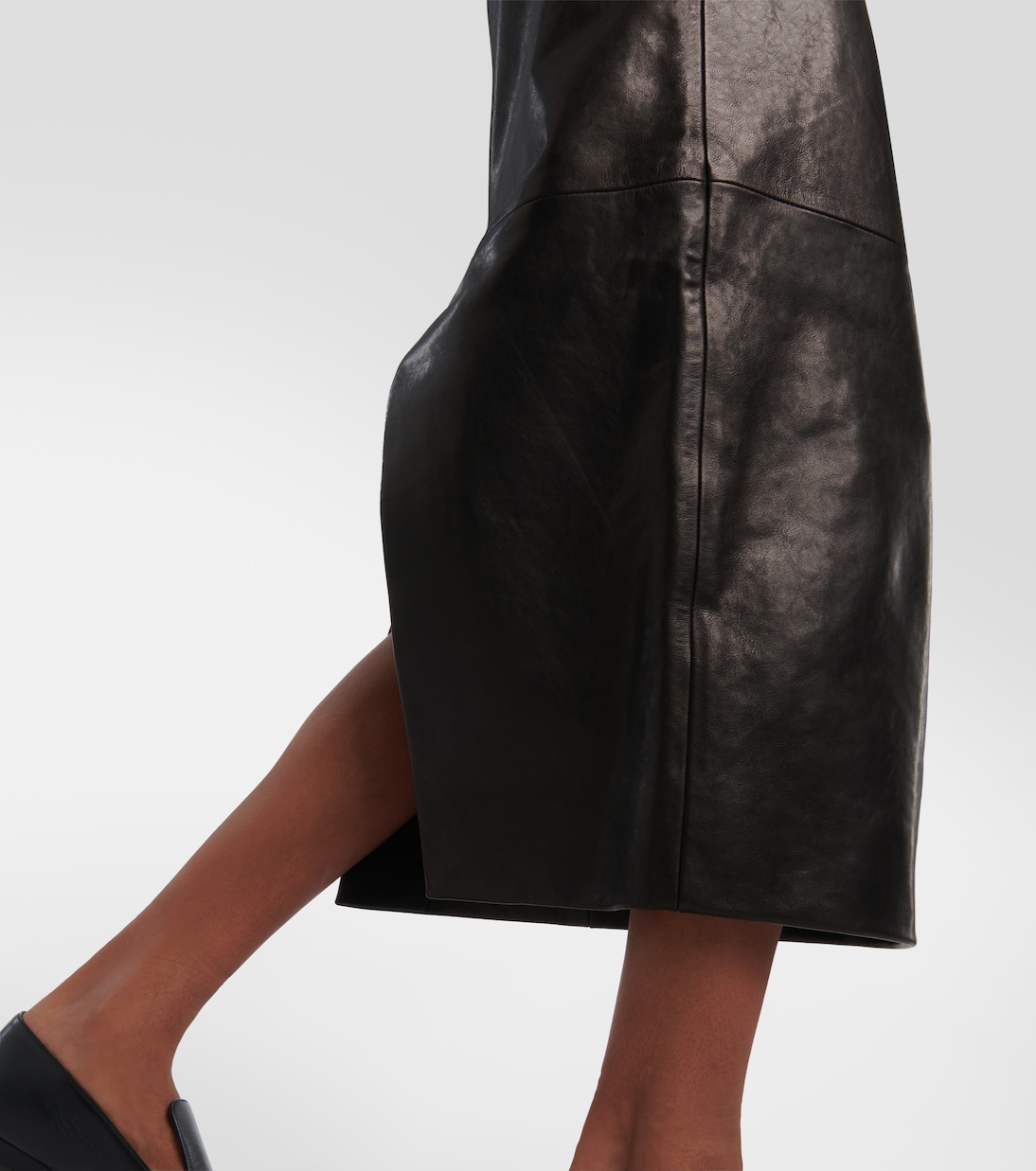 Jupe crayon Loxley en cuir | Khaite