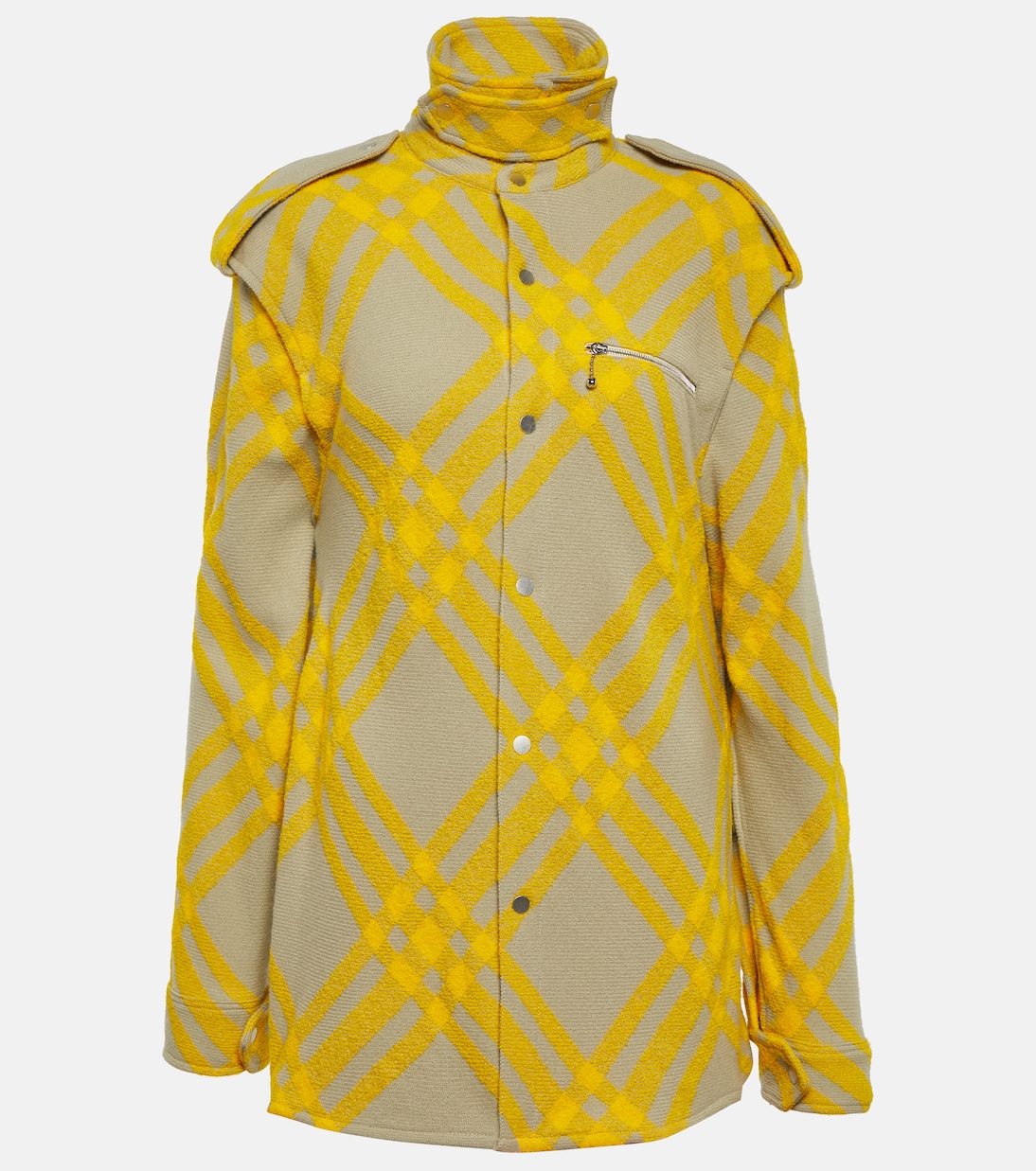 Giacca in misto lana a quadri | Burberry