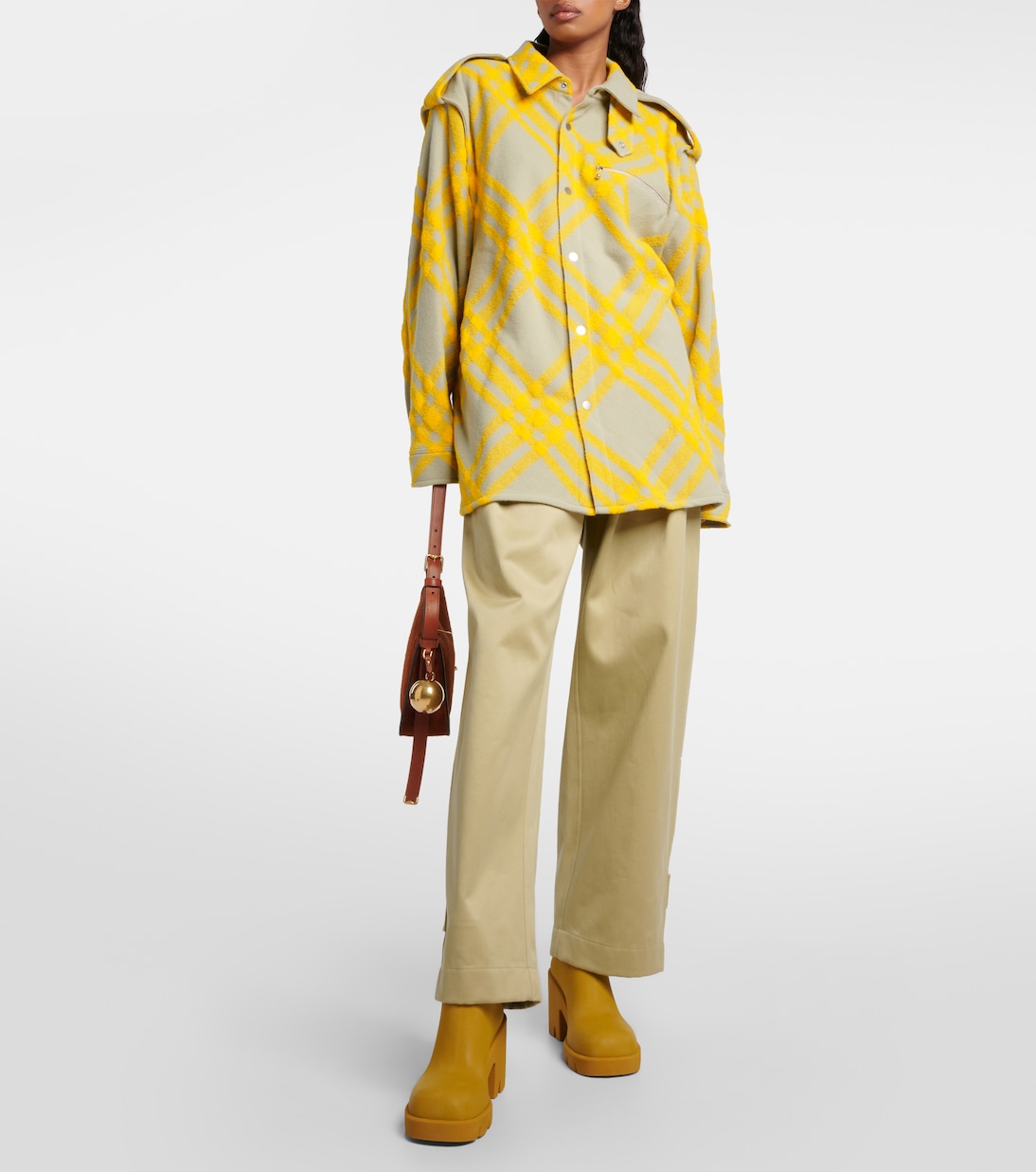 Giacca in misto lana a quadri | Burberry
