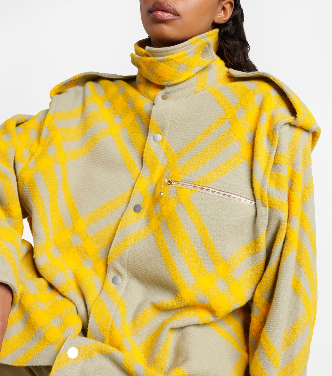 Giacca in misto lana a quadri | Burberry