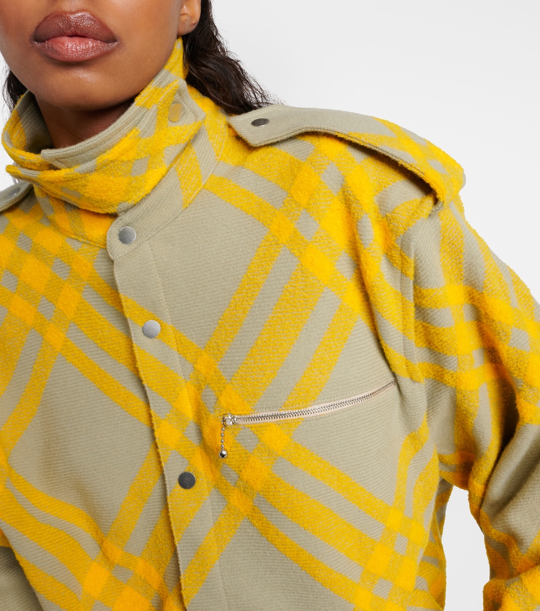 Giacca in misto lana a quadri | Burberry