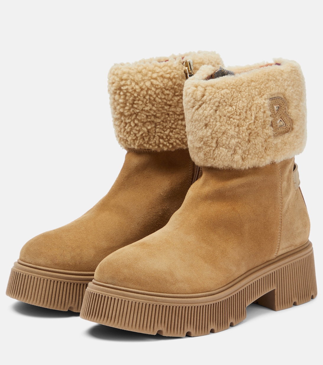 Ankle Boots Turin aus Veloursleder mit Shearling | Bogner