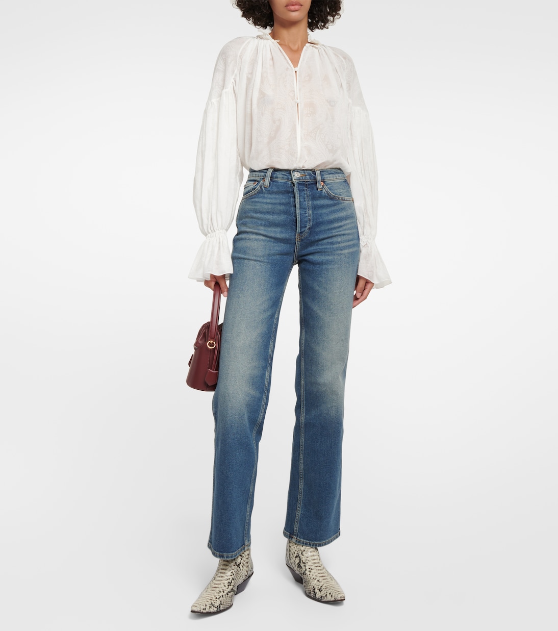 Jeans rectos 90s de tiro alto | Re/Done