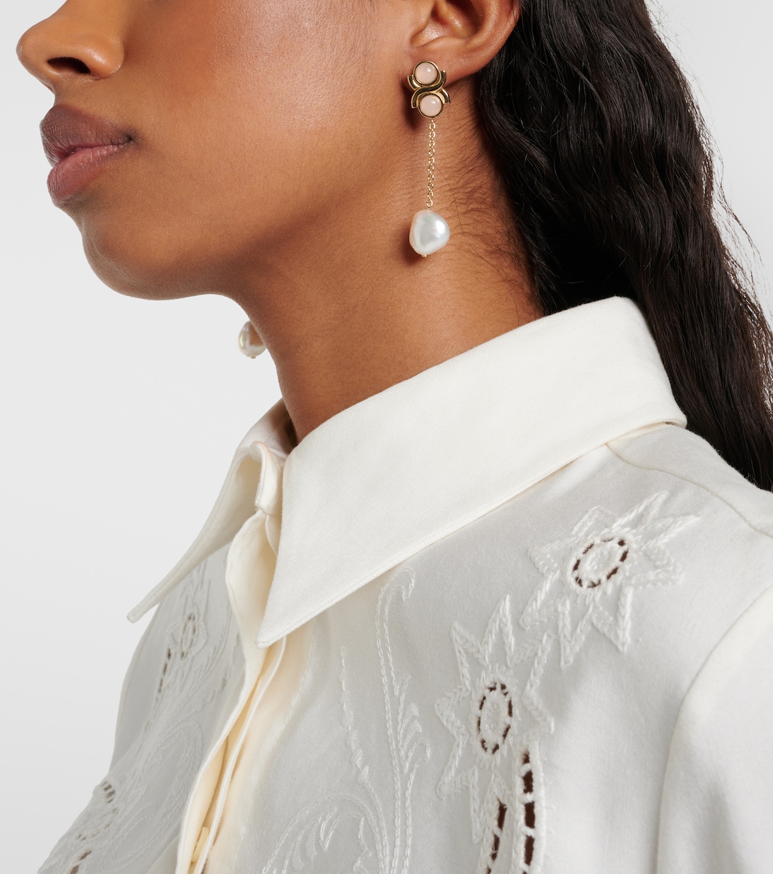 Boucles d’oreilles à perles fantaisie | Chloé