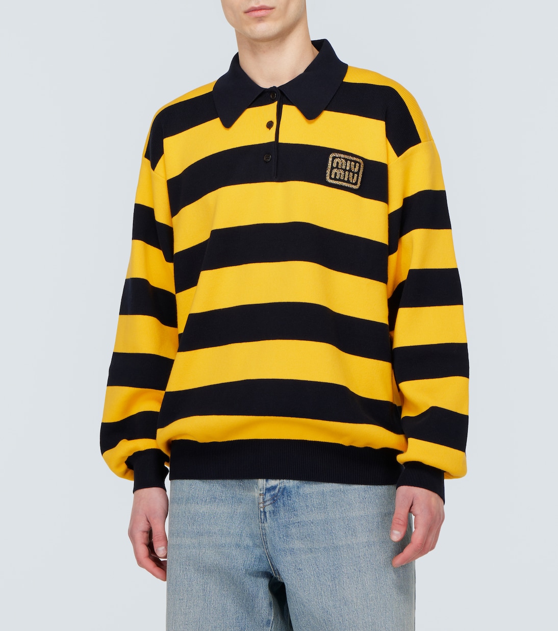 Polopullover aus einem Baumwollgemisch | Miu Miu