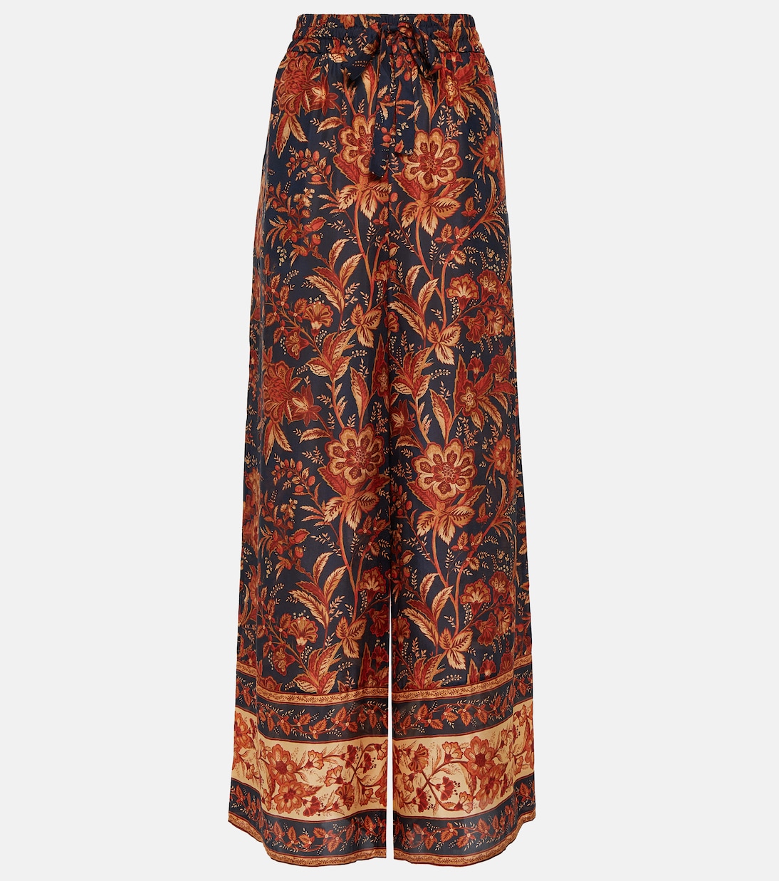 Pantaloni a gamba larga Junie in seta | Zimmermann