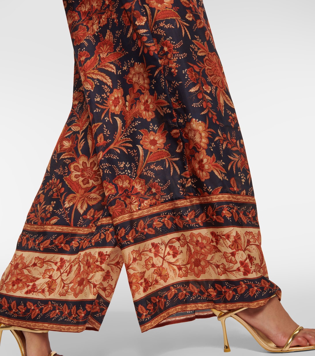 Pantaloni a gamba larga Junie in seta | Zimmermann