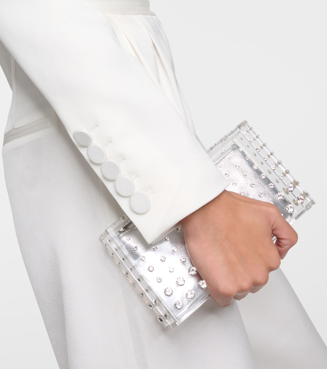 Cropped-Blazer aus Satin | Alex Perry