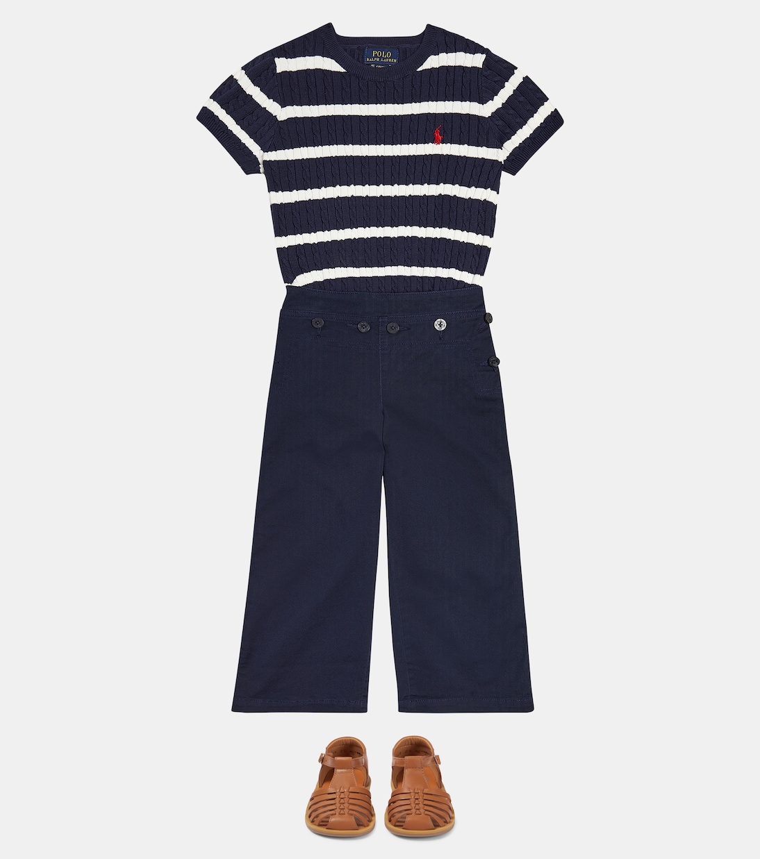 Top in maglia di cotone a righe | Polo Ralph Lauren Kids