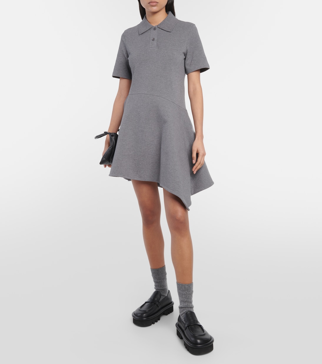 Asymmetric knitted minidress | JW Anderson