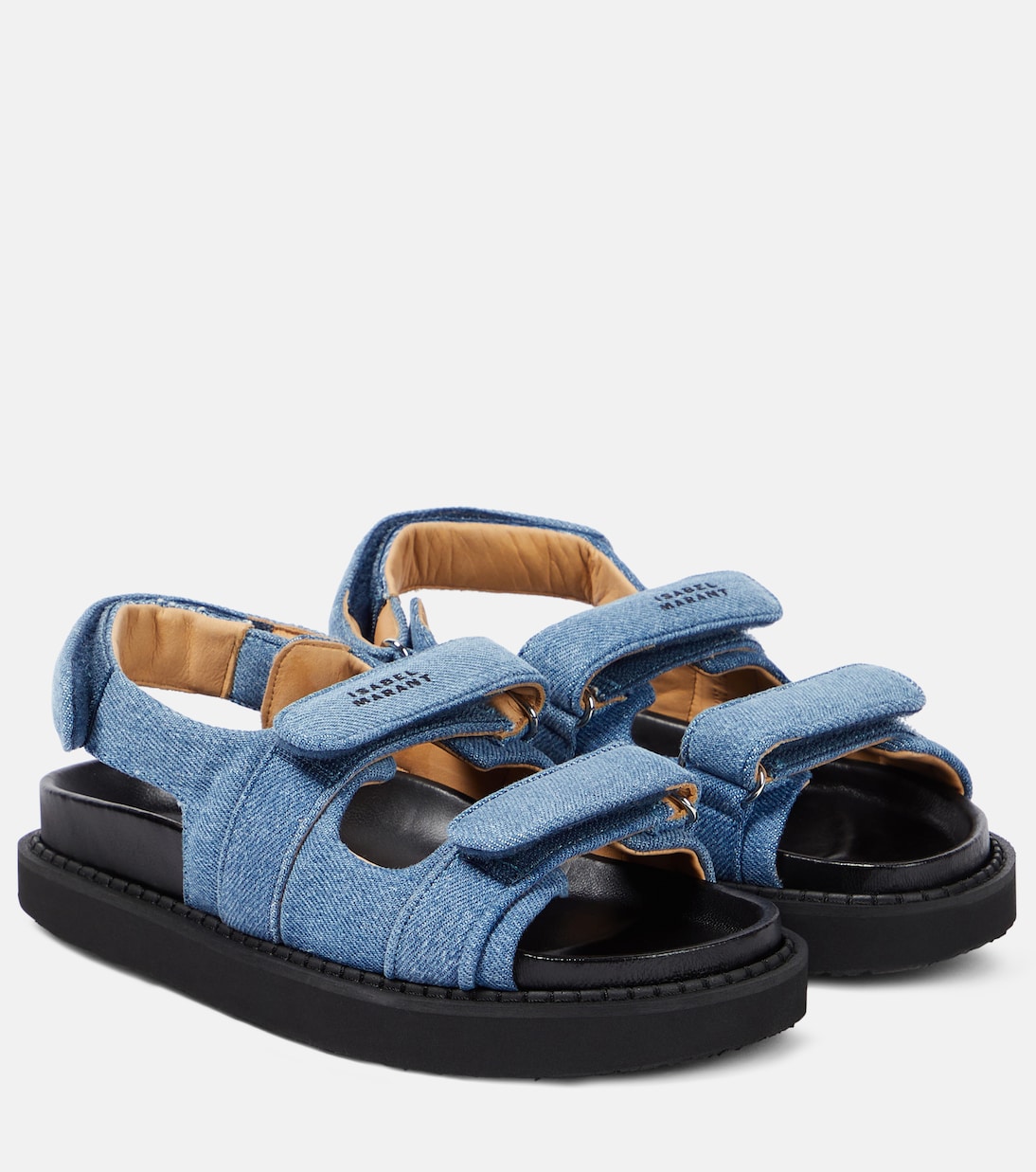 Madee denim platform sandals in blue - Isabel Marant | Mytheresa