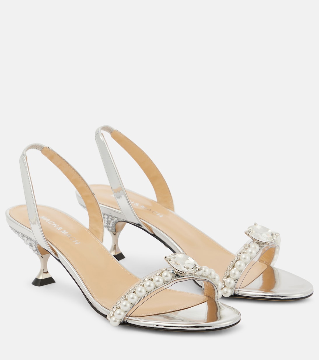 Verzierte Slingback-Sandalen Diamond Of Elizabeth 55  | Mach & Mach