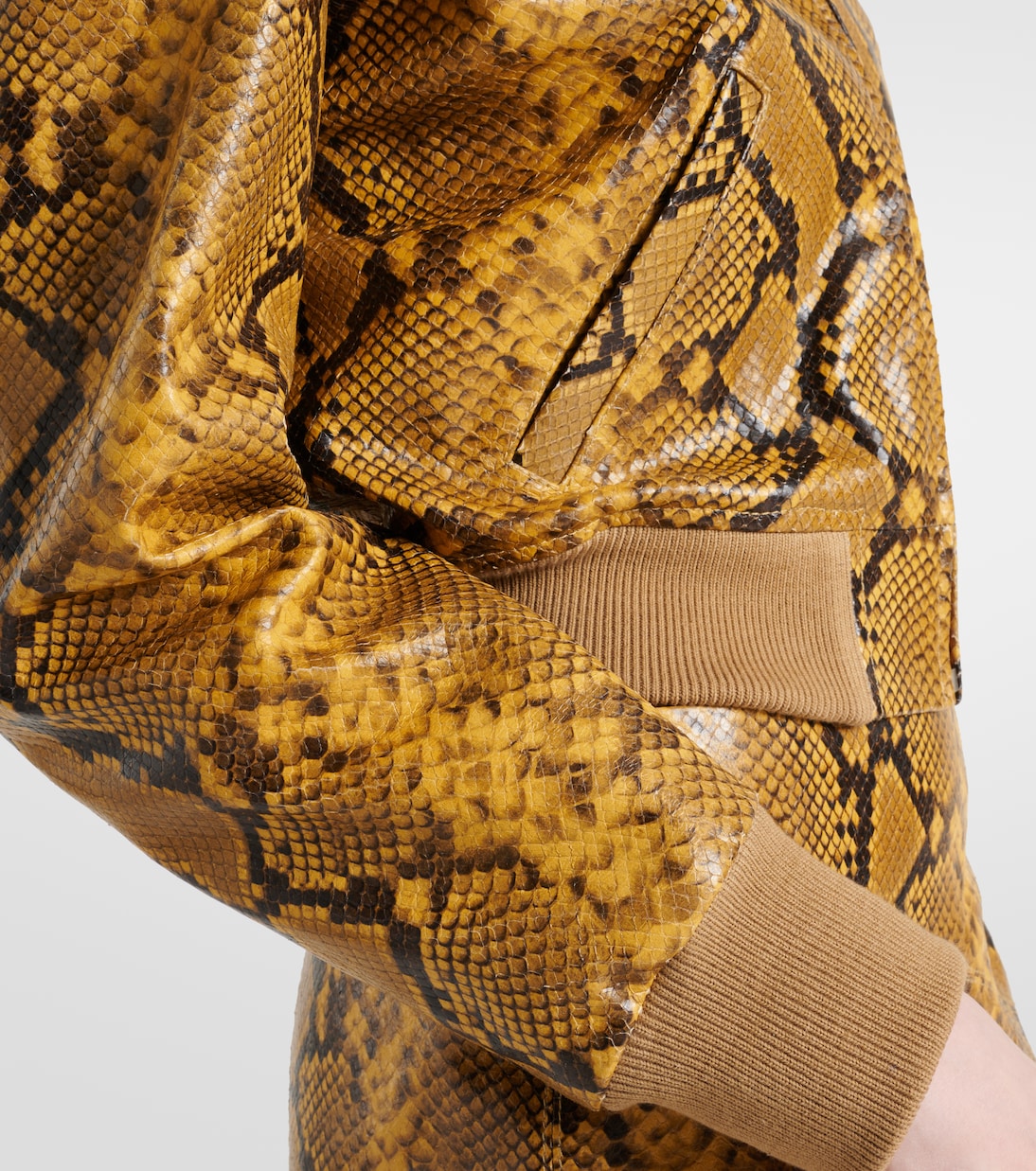 Cerem snake-effect leather bomber jacket | Isabel Marant