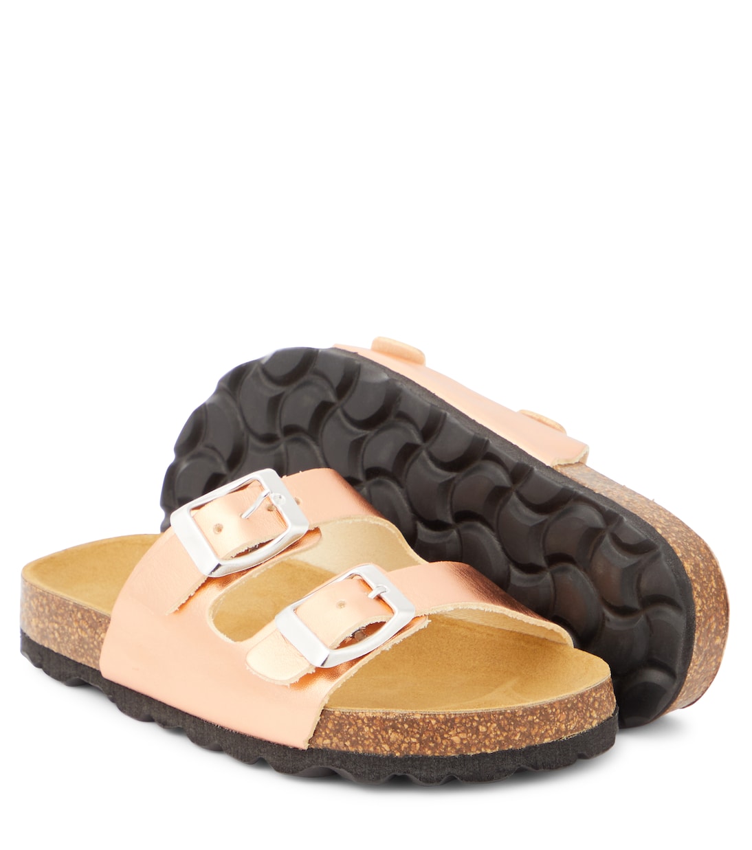 Sandali in pelle metallizzata | The New Society
