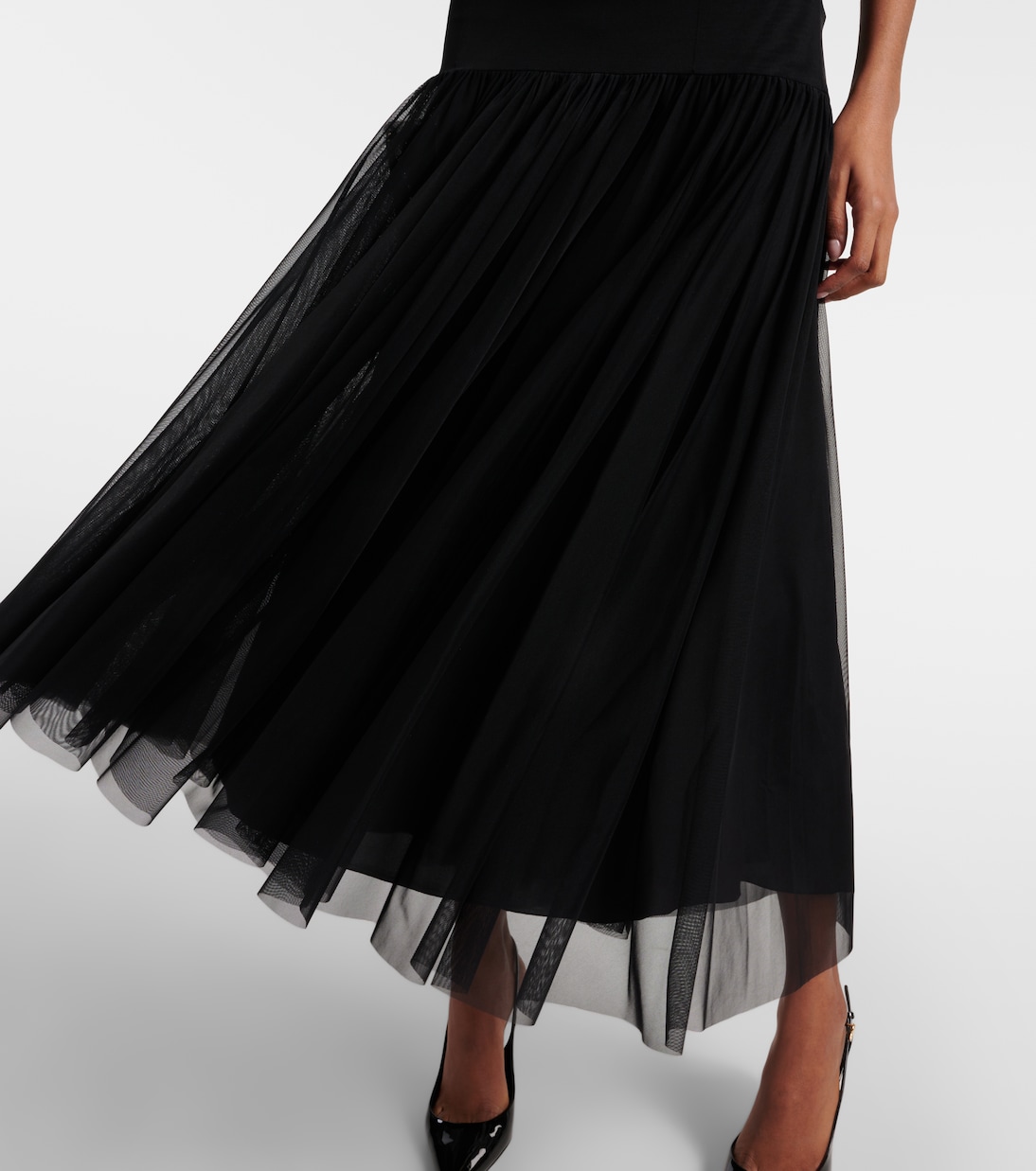 Abito midi con mesh | Dolce&Gabbana