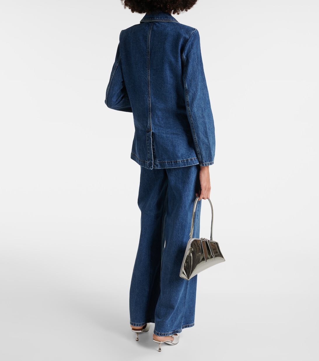 Oversize-Blazer aus Denim | Self-Portrait