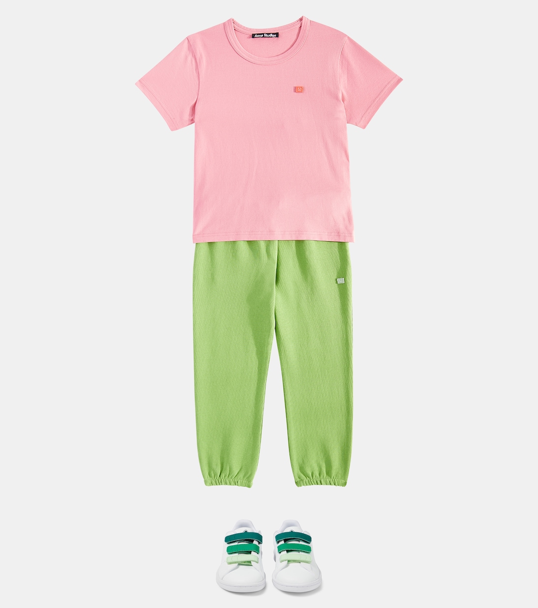 T-shirt Nash Face in jersey di cotone | Acne Studios Kids